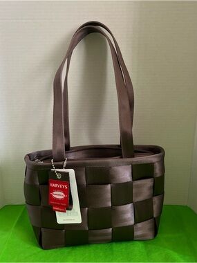 Harveys Woven Tote in Deep gray